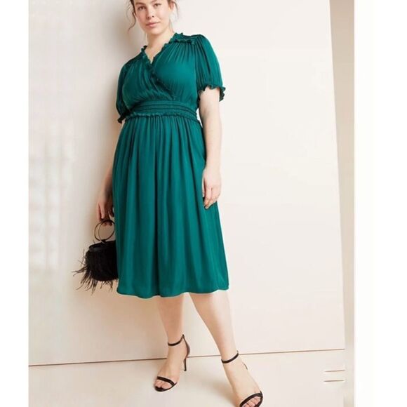 ANTHROPOLOGIE Merida Smocked Mini Dress - Picture 6 of 6